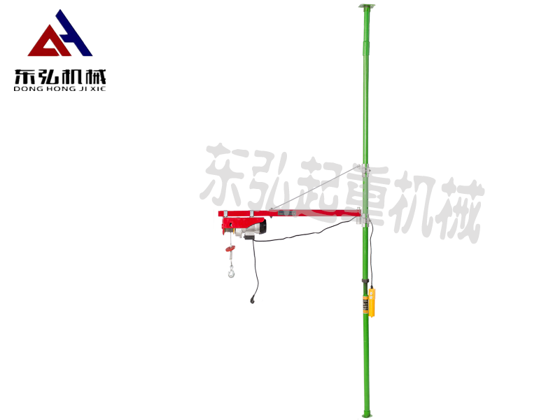 150公斤室內(nèi)單柱起重吊機搭配PA微型電動葫蘆