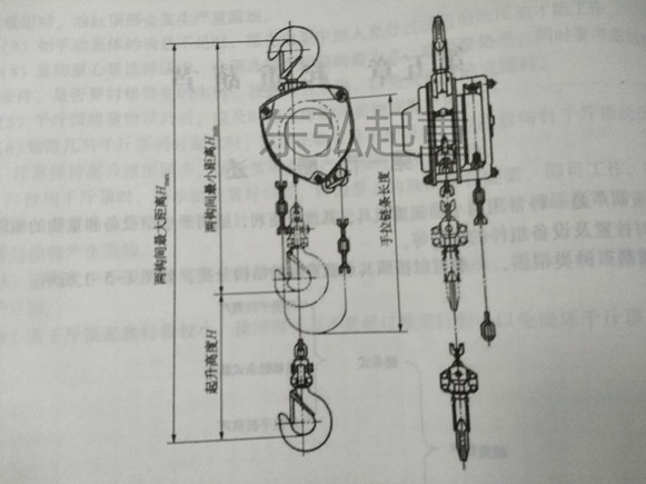 手拉葫蘆結(jié)構(gòu)圖